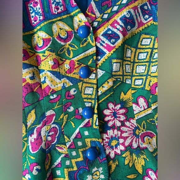 Vintage Anne Crimmins for Umi Collections Silk Blazer Size 8 Floral Rare! - Picture 6 of 11